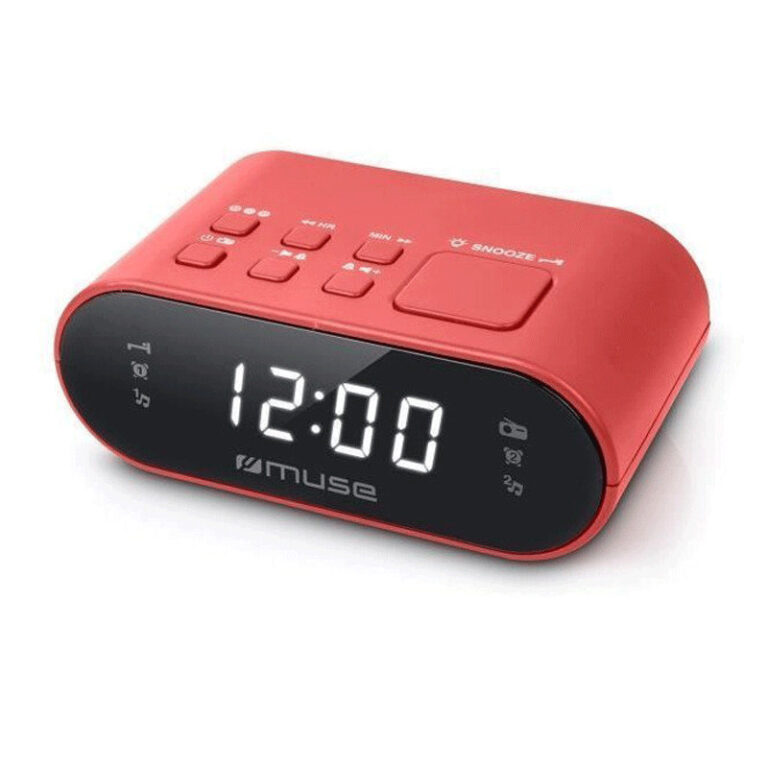 Radio-réveil MUSE M-10RED – Rouge Tunisie