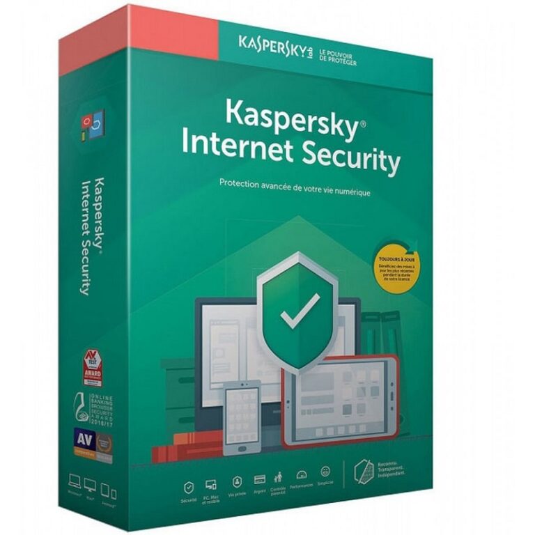 Antivirus Kaspersky Internet Security 5 postes 1 an – KL19398BEFS Tunisie