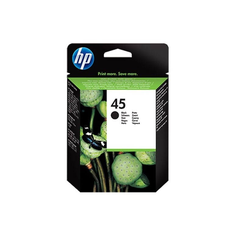 Cartouche jet d’encre Original HP 45 Noir – 51645AE Tunisie