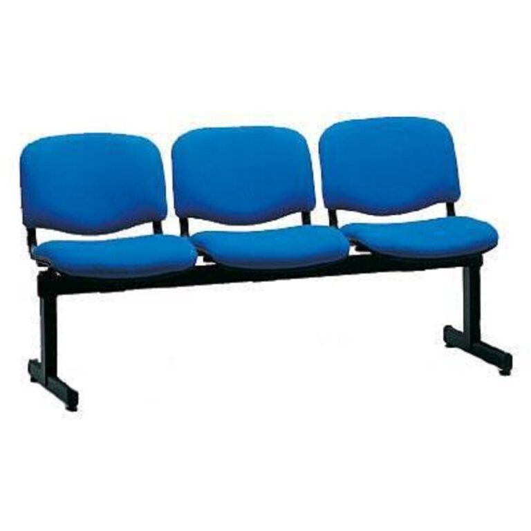 Chaise JUMELÉE En Simili Cuir 3 Places Bleu Tunisie