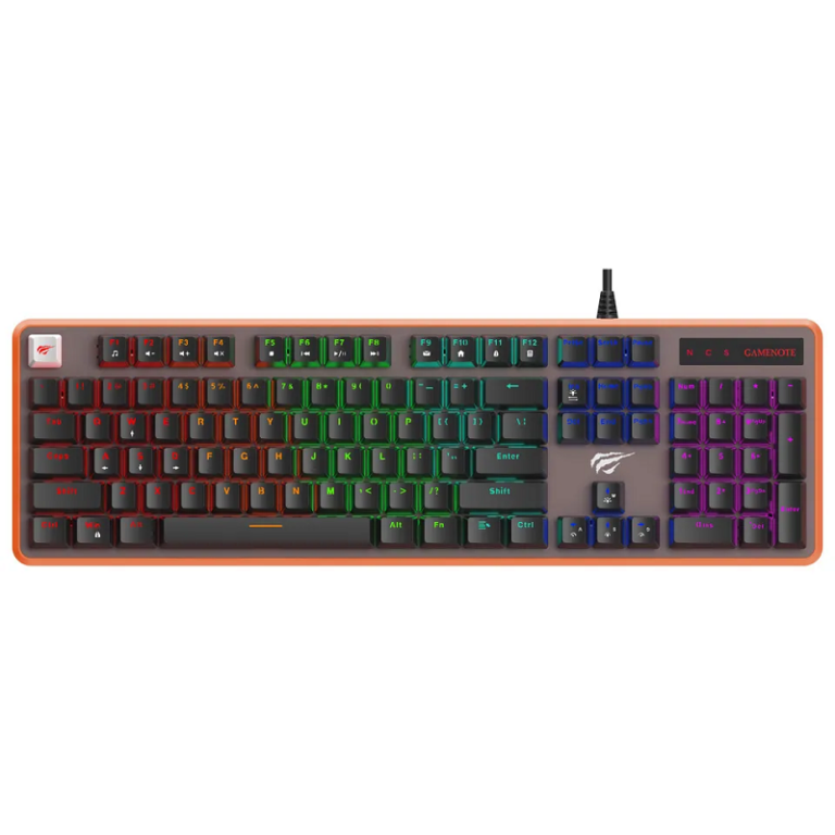 Clavier Gamer Mécanique Havit KB870L RGB  Noir et Rouge – CL12059 Tunisie