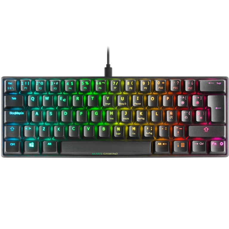 Clavier Mars Gaming MKMINI Mécanique 60% Blue Switch Noir Tunisie