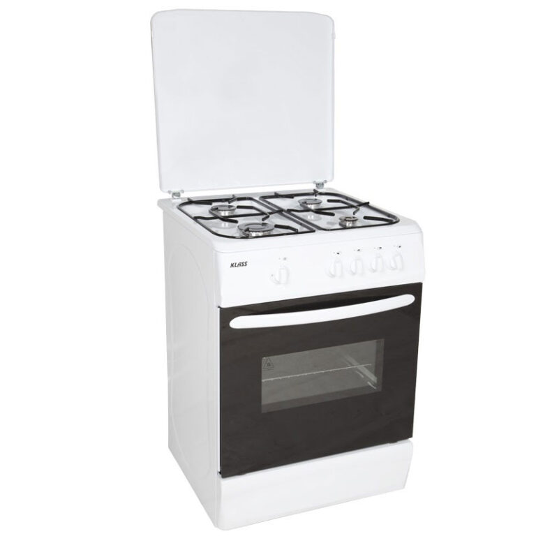 Cuisinière à Gaz Klass Basic TG5640-BB 4 Feux 50 x 60 cm Blanc Tunisie