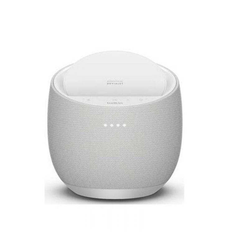 Enceinte Belkin Hi-Fi connectée SOUNDFORM™ ELITE avec chargeur à induction intégré -Blanc Tunisie