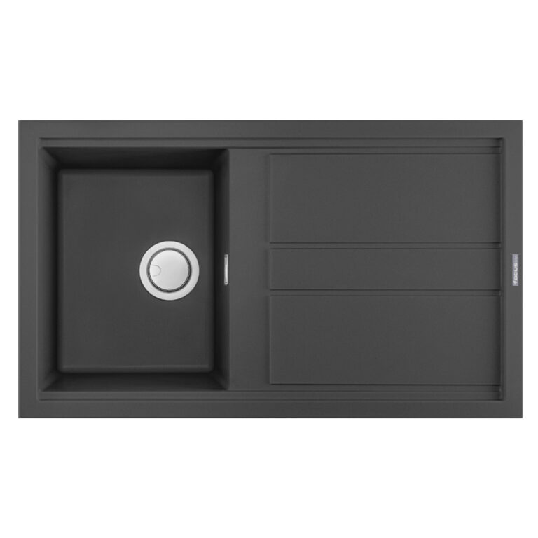 Évier Graniteck Focus SMART.86B Noir Tunisie