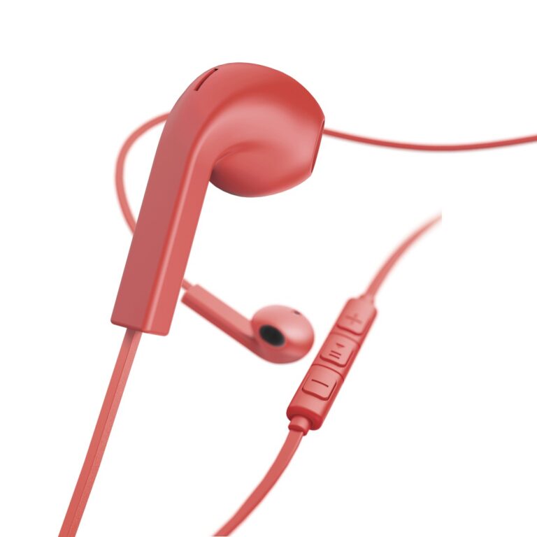 Écouteurs Filaire Hama “Advance” Avec Microphone – Rouge – 00184138 Tunisie