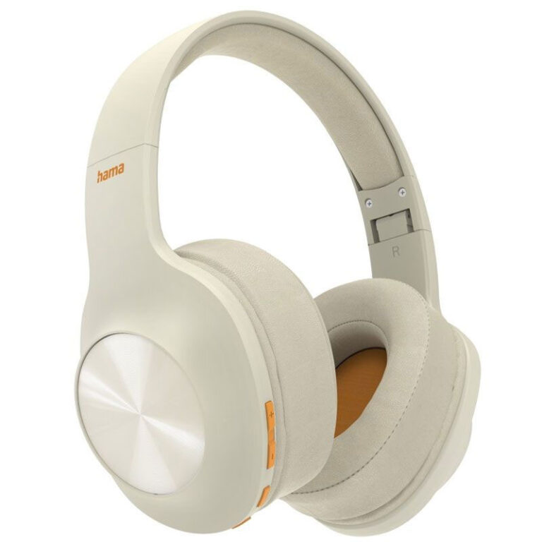 Hama Casque Bluetooth Spirit – Blanc & orange – 184101 Tunisie