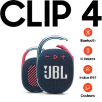 Haut-Parleur JBL Clip 4 Bluetooth – Bleu & Rose – 97930 Tunisie