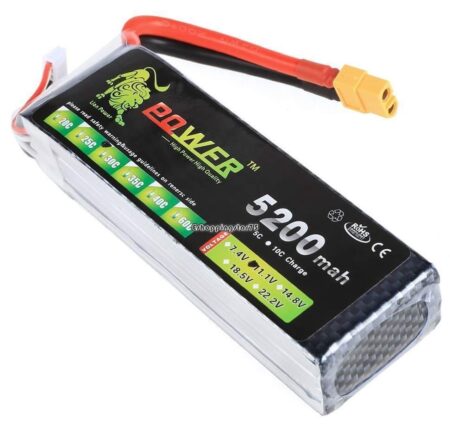 Batterie Lipo 3S 11.1 V 5200 mAh 30C XT60 Tunisie