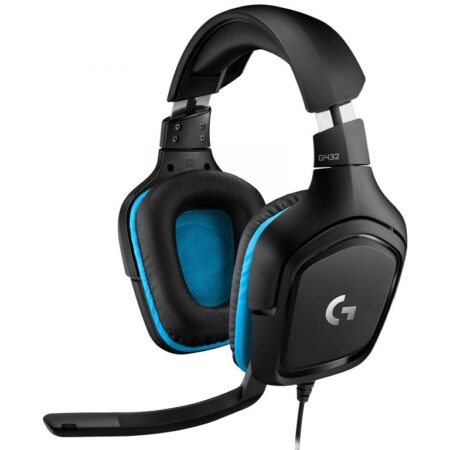 Casque gamer Logitech G432 7.1 Surround – Noir & Bleu – G432 Tunisie