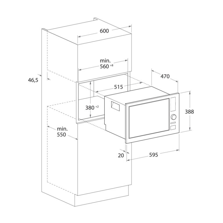 Micro-Onde Encastrable Focus F.25X Inox Tunisie