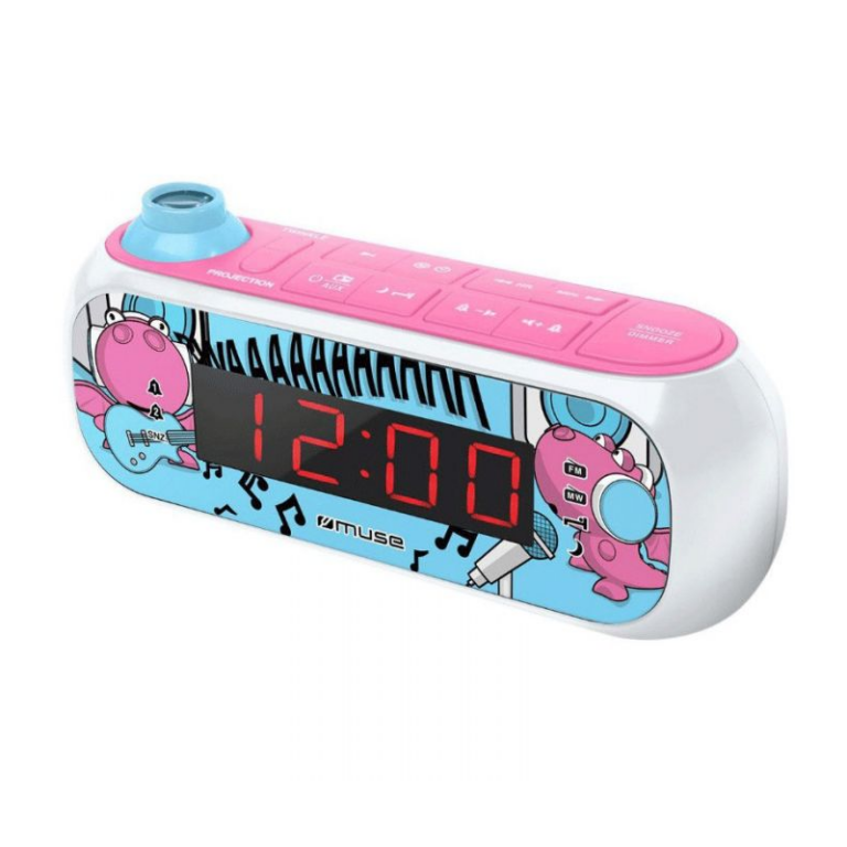Radio-Réveil PLL avec Projection Muse M-167KDG Rose Tunisie