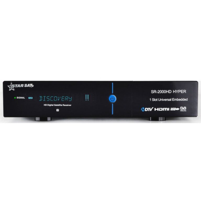 Récepteur StarSat SR-2000HD Hyper + 15 mois Sharing + 6 mois IPTV Tunisie