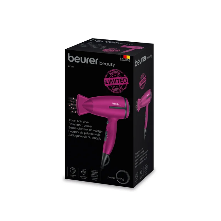 Sèche-Cheveux de Voyage Beurer HC25 Limited Edition Rose Tunisie