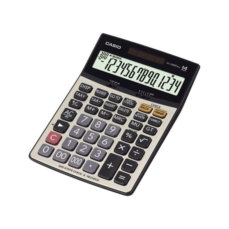 Calculatrice de bureau Casio 14chiffres (DJ-240-D-PLUS) Tunisie
