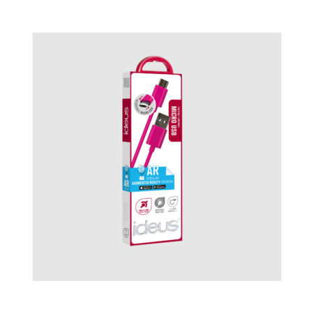 Câble Chargeur Ideus  Usb Vers Micro-usb Fushia – DLMICROUSBREFU Tunisie