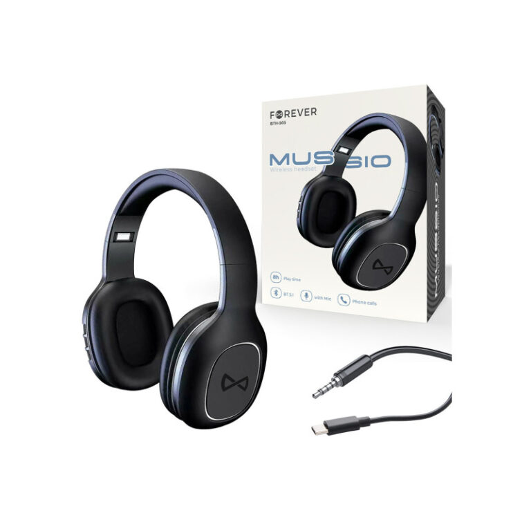 Casque Micro Sans Fil Forever Bth-505 supra-auriculaire – Noir – GSM164180 Tunisie
