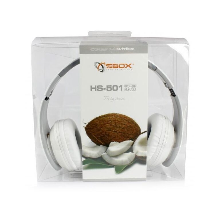 Casque Micro SBOX HS-501w – blanc Tunisie