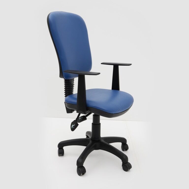 Chaise Secretaire Operateur Avec Accoudoir Poly – Bleu Tunisie