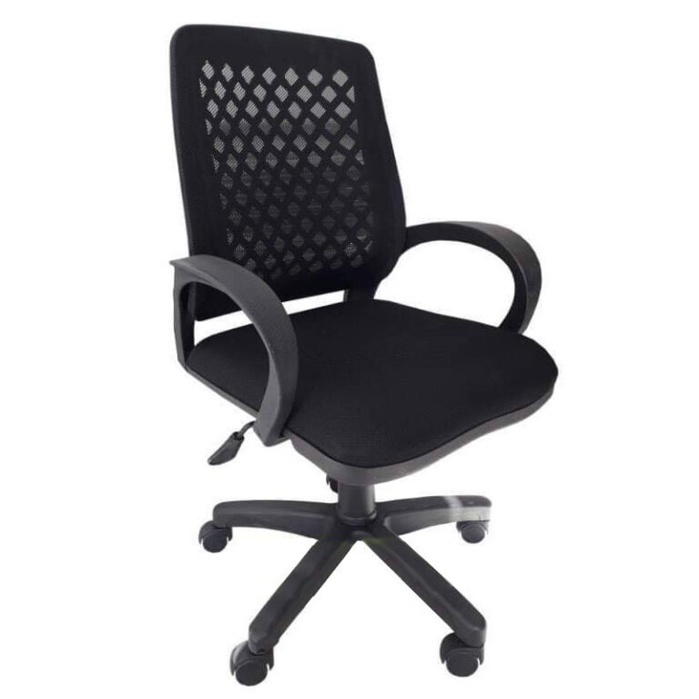 Chaise Secrétaire TIZANO Avec Accoudoir – Noir Tunisie