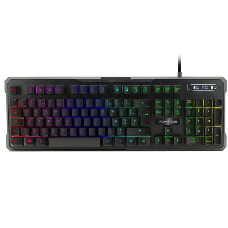 Clavier Gaming Advance Rgb Semi-mécanique Gta230 -Noir -CLA-GTA230 Tunisie