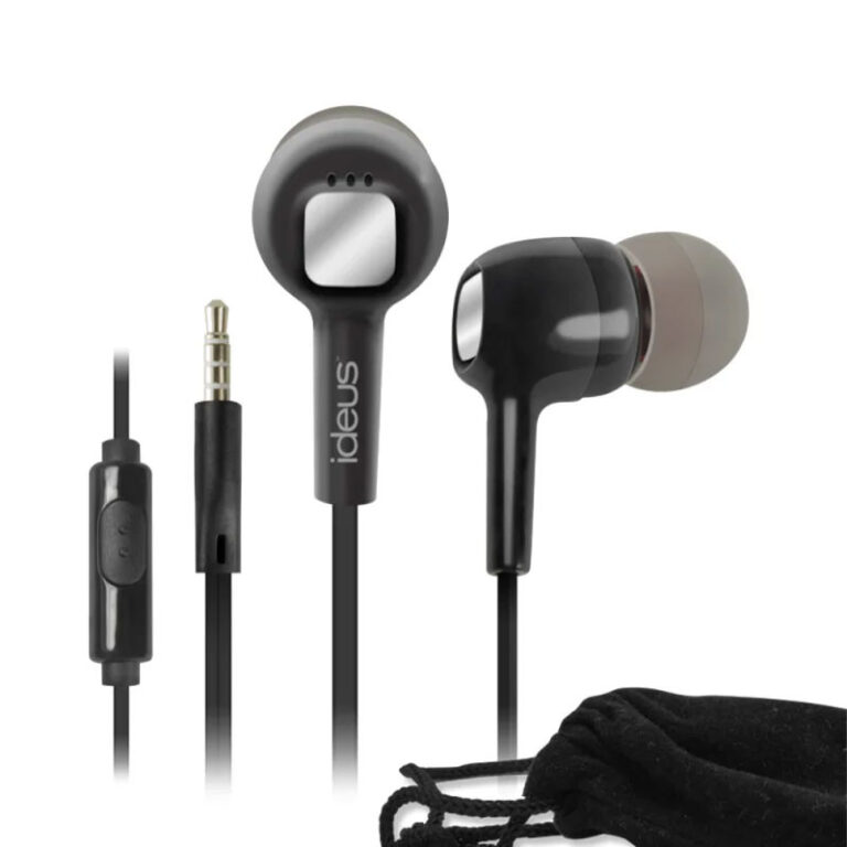Écouteurs Filaire Ideus Avec Micro  Noir – PHF610BK Tunisie