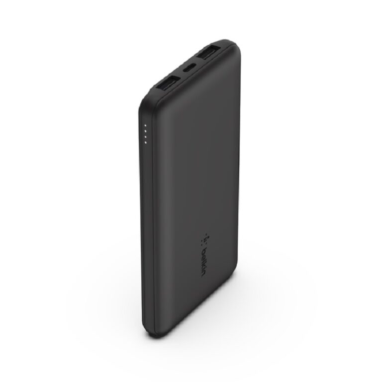 Power Bank Belkin Boost Charge 3 ports 10K avec cable USB-A vers USB-C – Noir – BPB011BTBK Tunisie