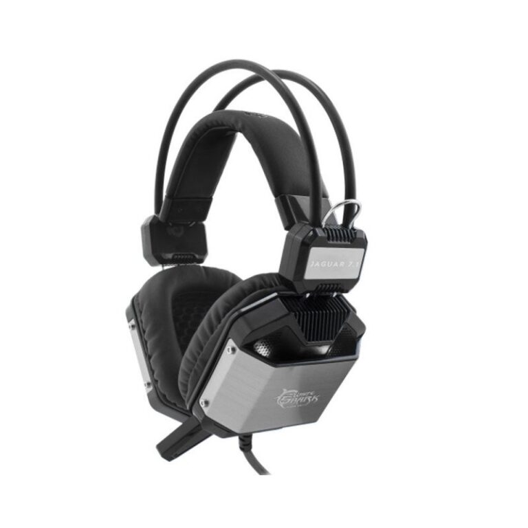 Micro Casque Gamer White Shark Jaguar-7.1 – Noir & Argent – GH-1946 Tunisie