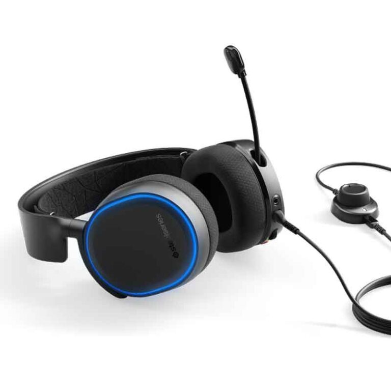 Casque de Jeu  RGB SteelSeries  SURROUND 7.1 – Noir – ARCTIS-5 Tunisie