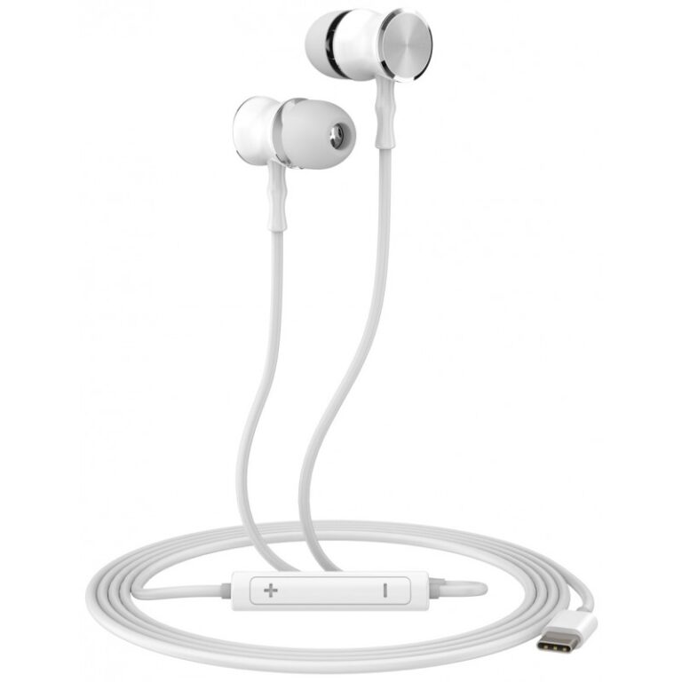 Écouteurs avec Micro Ksix Small C USB Type-c Blanc – BXGPC01 Tunisie