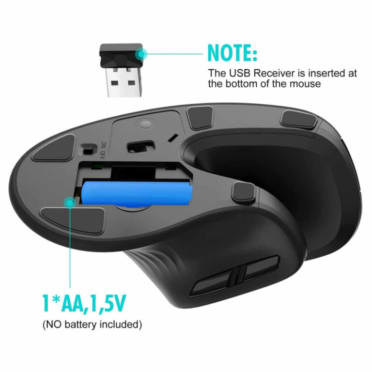Souris Sans Fil Verticale Havit MS550GT -Noir Tunisie