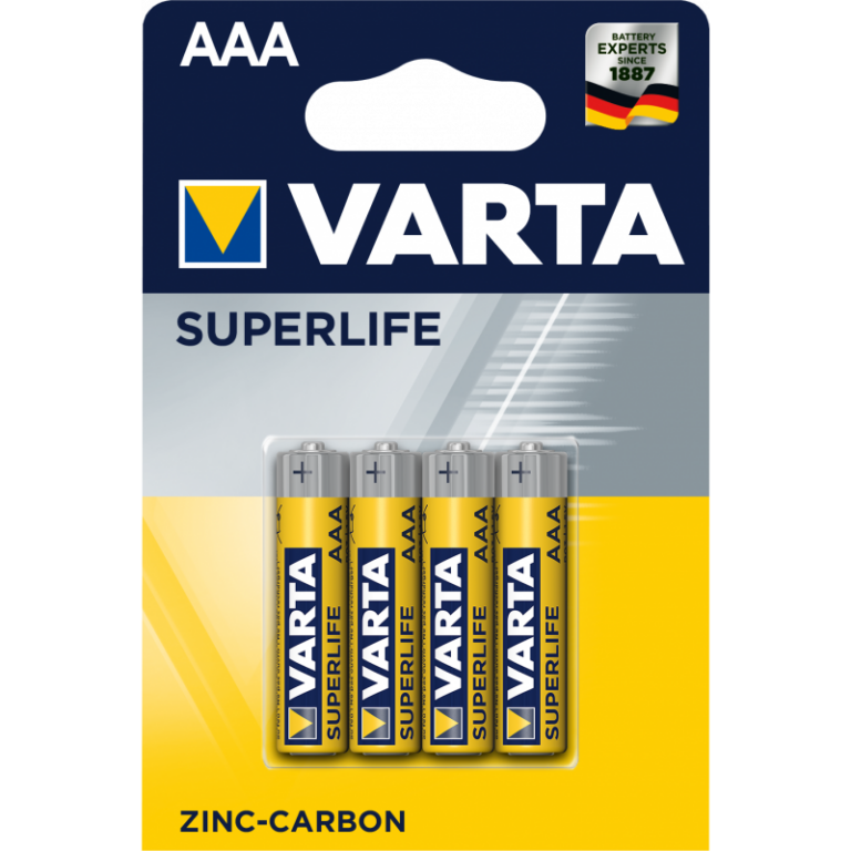 4x Piles Aaa Varta Superlife  R03  1.5v Tunisie