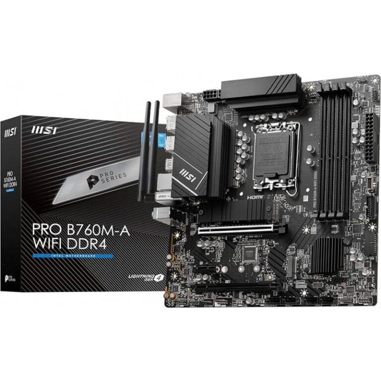 Carte Mére MSI PRO B760M-A WIFI DDR4  – 911-7D99-001 Tunisie