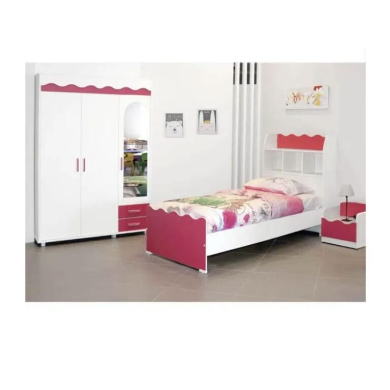 Chambre Enfant ALICE 190 x 90 3 Portes Magenta & Blanc Tunisie