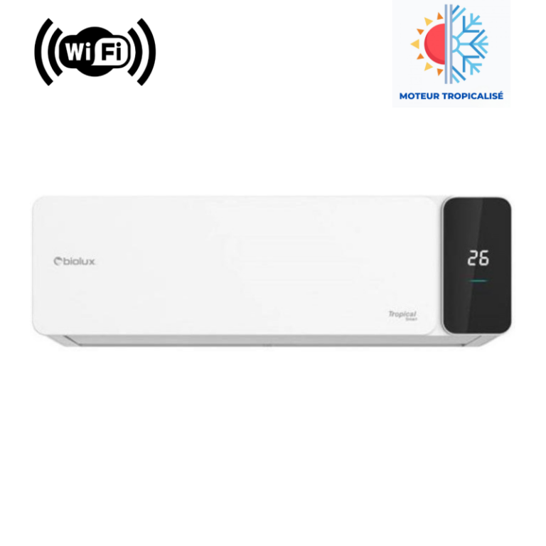 Climatiseur Biolux 12000 BTU Chaud / Froid Tropicalisé Blanc Tunisie