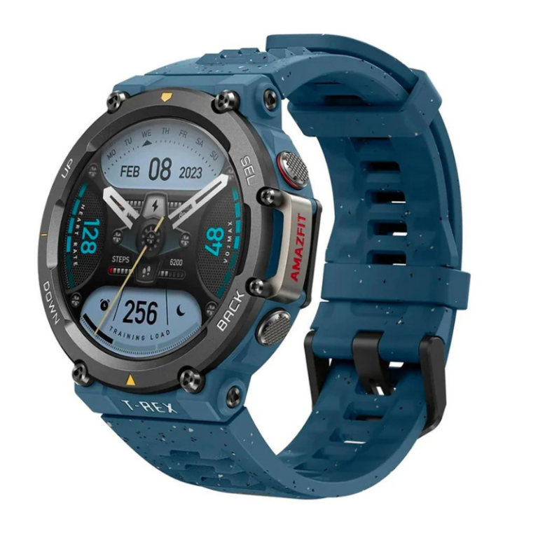 Montre Connectée Amazfit Trex 2 – Bleu Tunisie
