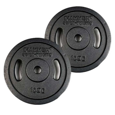 Paire De Disque De Musculation Hammer 10 Kg – 4654 Tunisie