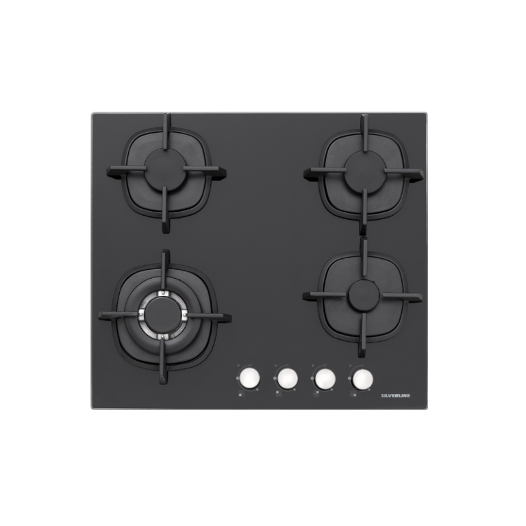 Plaque De Cuisson à Gaz Silverline 4 Feux 60 cm CS5407B01.FFD Noir Tunisie