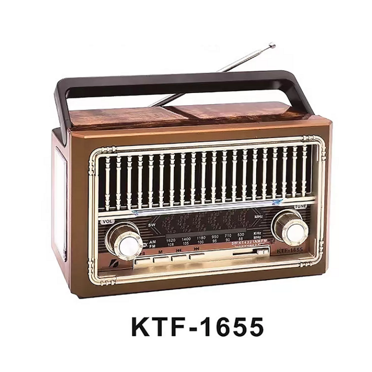 Radio Haut-Parleur Bluetooth KTF-1655 – Marron Tunisie