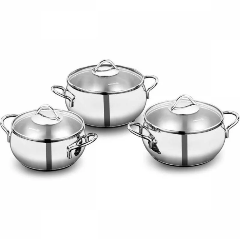 Set de Cuisine de 6 pièces + Théière et Mousseur de Lait  Korkmaz Inox Tunisie