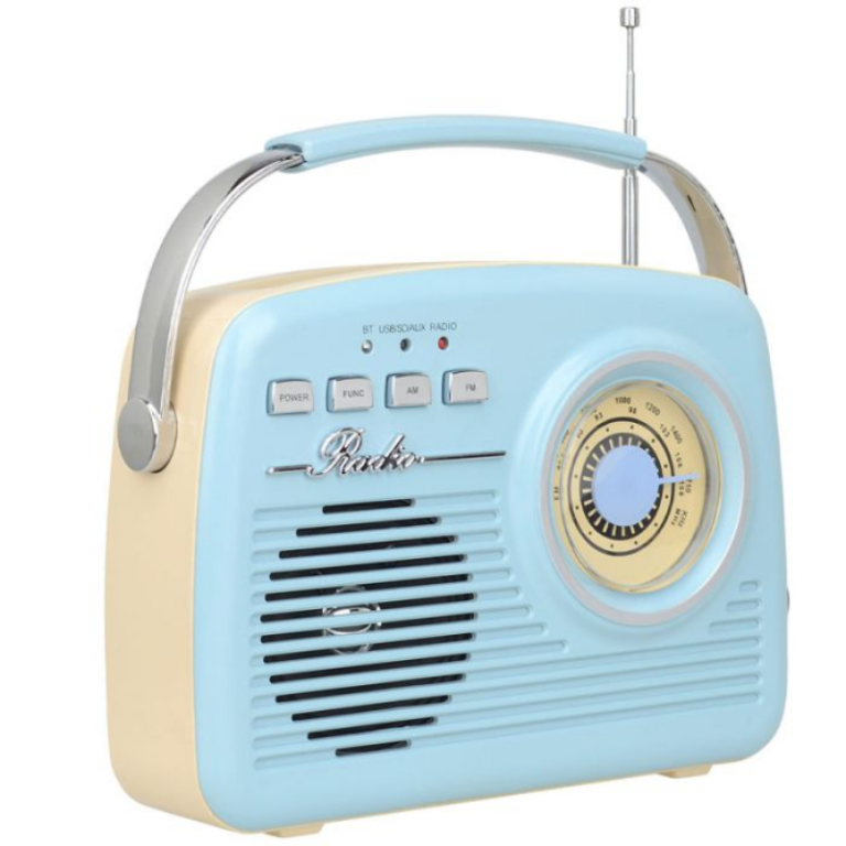 Transistor haut-parleur et Radio FM AKAI – Bleu -ER68B Tunisie