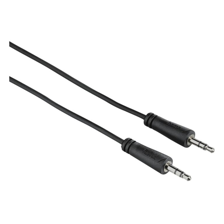Câble audio Hama fiche jack 3,5 mm 075 – Noir -122307 Tunisie