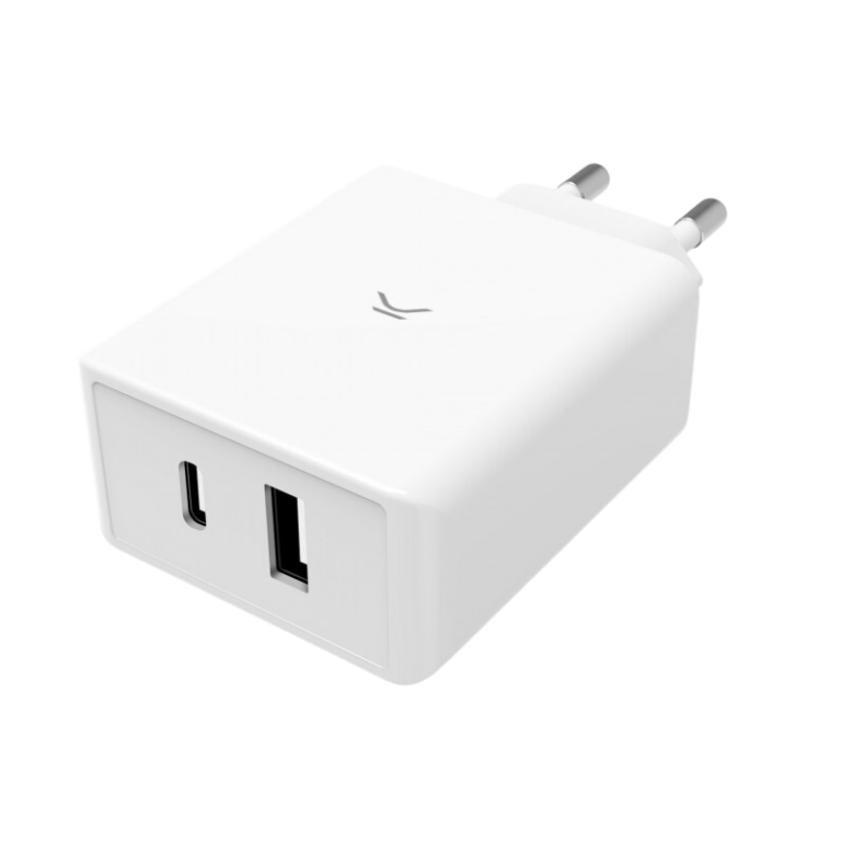 Chargeur Ksix Dual Usb-c + Usb-a 45w Gan – Blanc -BXCDC45DGAN Tunisie