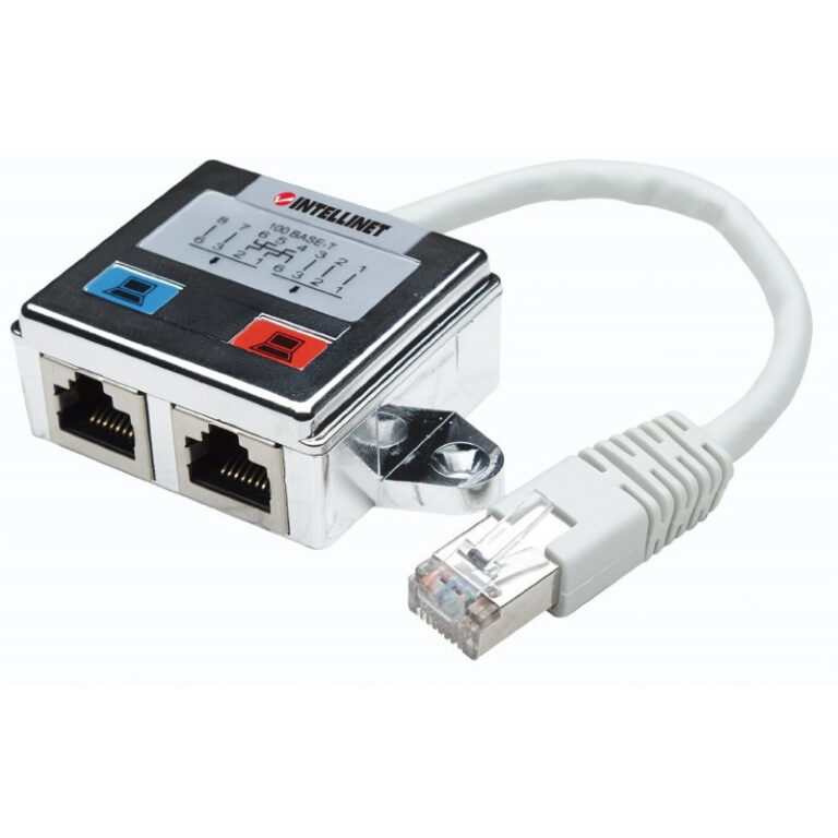 Duplicateur Intellinet Rj45 Cat5 Blindé 2 Ports – 504195 Tunisie