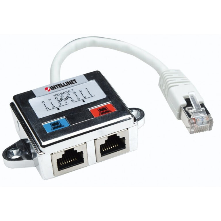 Duplicateur Intellinet Rj45 Cat5 Blindé 2 Ports – 504195 Tunisie