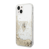 Etui Guess Liquide Glitter avec logo triangle pour iPhone 14 Plus – Silver – 09287 Tunisie