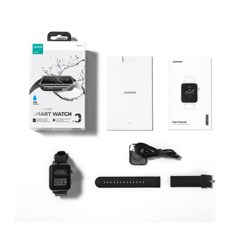 Montre Connectée JOYROOM  JR-FT6 – Noir Tunisie