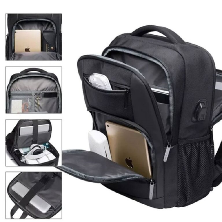 Sac À Dos Bange Pour Pc Portable 15.6” Avec Port Usb – Noir -BG079 Tunisie