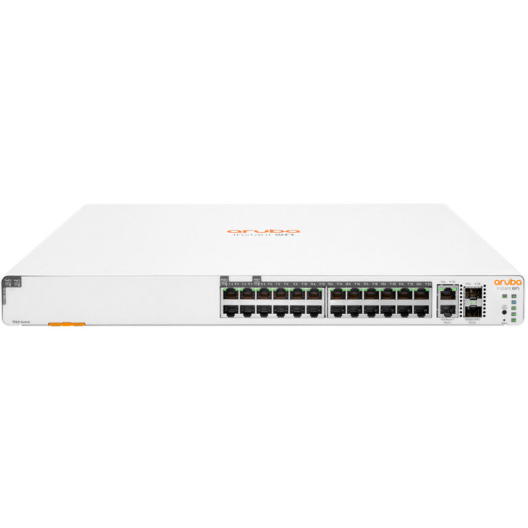 Switch Aruba Instant On 1960 24g 20p Class4 4p Class6 Poe 2sfp -Blanc – JL807A Tunisie