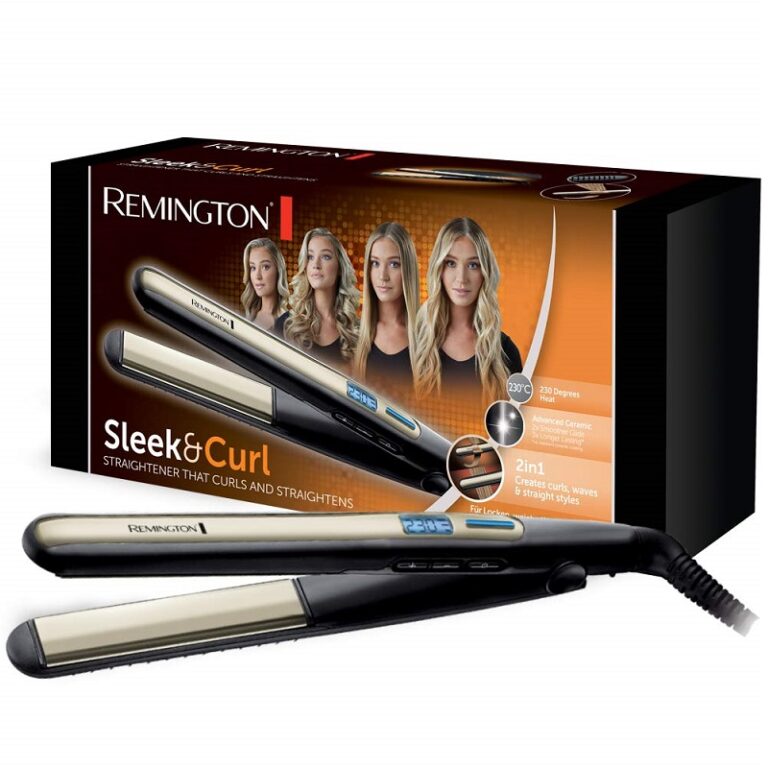 Lisseur Boucleur 2 en 1 Sleek & Curl Remington S6500 Noir & Bronze Tunisie